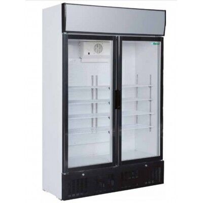 Armadio frigorifero statico con porta a vetro e termometro digitale. Modello: SNACK638L2TNG
