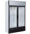 Static refrigerator cabinet with glass door and digital thermometer. Model: SNACK638L2TNG