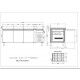 Forcold refrigerated table PA3200TN-FC 3 doors positive - Forcold