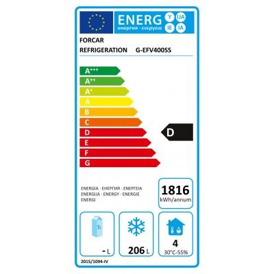 Forcar EFV400SS 279L Ventilated Professional Freezer