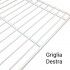 Griglia destra plastificata per armadio refrigerato. Grp638dx