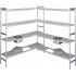 Side header for aluminum shelving Fork F15 -height 155cm