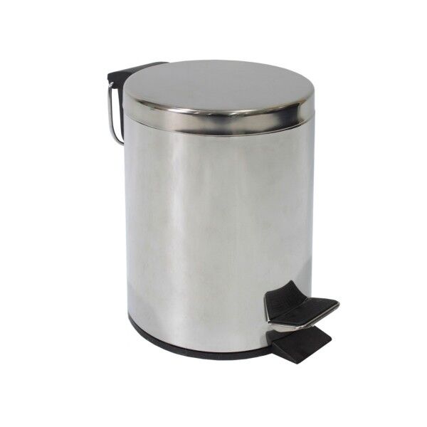 Pattumiera a pedale con chiusura rallentata 3 litri. IRON1INOX
