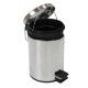 Pattumiera a pedale con chiusura rallentata 3 litri. IRON1INOX