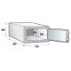 Cassaforte per camera da 6.5 litri con chiave. 649KNNEW - Stark s.r.l.