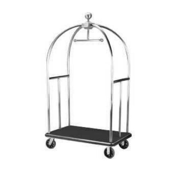 Carrello porta valigie con appendiabiti. Cromato lucido. CART-S - Stark s.r.l.