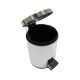Pattumiera a pedale con chiusura rallentata 3 litri. IRON1INOX