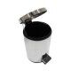 Pattumiera a pedale con chiusura rallentata 5 litri. IRON2INOX
