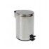 Pattumiera a pedale con chiusura rallentata 12 litri. IRON3INOX