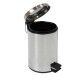 Pattumiera a pedale con chiusura rallentata 12 litri. IRON3INOX