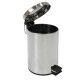 Pattumiera a pedale con chiusura rallentata 12 litri. IRON3INOX