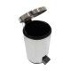 Pattumiera a pedale con chiusura rallentata 12 litri. IRON3INOX