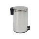 Pattumiera a pedale con chiusura rallentata 12 litri. IRON3INOX