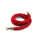 Corda rosso scuro e finiture dorate con moschettoni. CORDAG-R2
