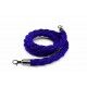 Corda blu e finiture cromate con moschettoni. CORDAS-B