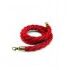 Corda rosso scuro e finiture cromate con moschettoni. CORDAS-R2
