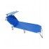Lettino in alluminio antiruggine con parasole. Blu. SPCA001B