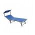 Lettino base in alluminio 59 cm con parasole. Blu. SL1532418