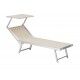 Lettino in alluminio larghezza 61 cm con parasole. SL1532425 - Stark s.r.l.
