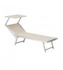 Lettino in alluminio larghezza 61 cm con parasole. SL1532425