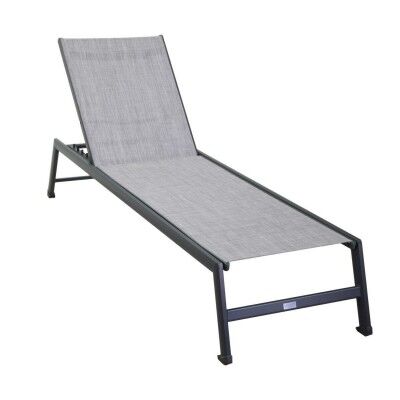 Lettino impilabile alluminio 55 cm. Grigio e antracite. S6457910000 - Stark s.r.l.