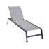 Lettino impilabile alluminio 55 cm. Grigio e antracite. S6457910000
