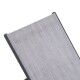 Lettino impilabile alluminio 55 cm. Grigio e antracite. S6457910000 - Stark s.r.l.