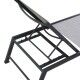 Lettino impilabile in alluminio 55 cm. Beige e bianco. S6457920000
