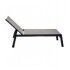 Lettino smontabile in alluminio grigio. 73 cm con ruote. S6462340000