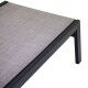 Lettino smontabile in alluminio grigio. 73 cm con ruote. S6462340000