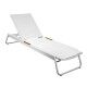 Lettino in alluminio con finiture polywood largo 68 cm. S6461330000