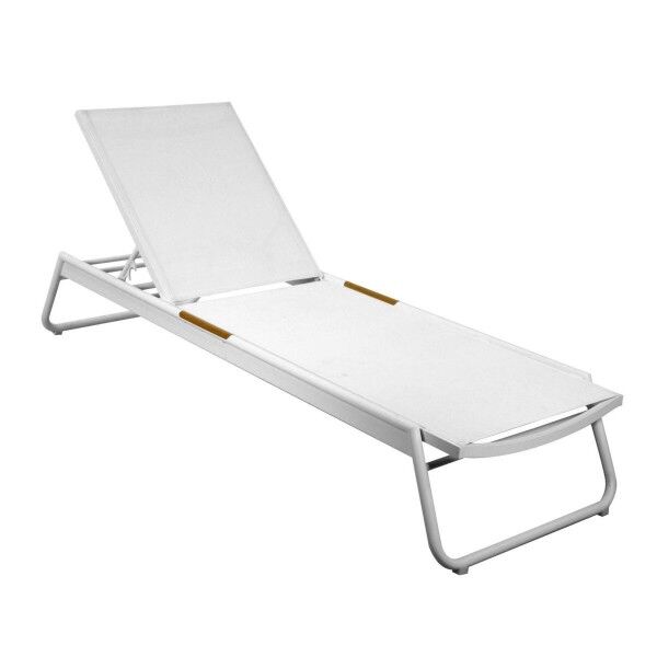 Lettino in alluminio con finiture polywood largo 68 cm. S6461330000