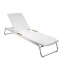 Lettino in alluminio con finiture polywood largo 68 cm. S6461330000