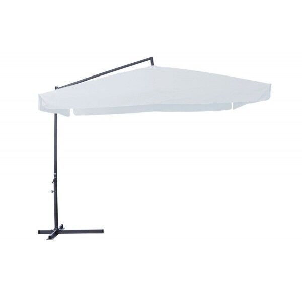 Ombrellone quadrato 3x3 m. Palo laterale. Ecru. SO850007/E