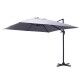 Ombrellone Strong quadrato 4x4 m. Palo laterale. Bianco. S7300140000 - Stark s.r.l.