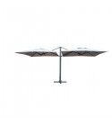 Ombrellone doppio quadrato 6x3 m. Palo laterale. Sabbia. S7404200000