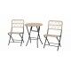 Salotto pieghevole. 2 poltrone e tavolino tondo. SS2251012 - Stark s.r.l.