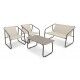 Salotto marrone. Divano 2 posti + 2 poltrone e tavolino. SS2250007