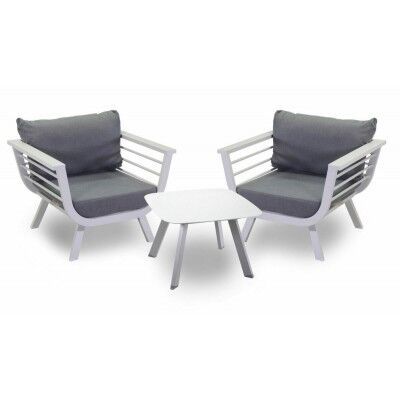 Salotto imbottito antracite/grigio. Poltrone e tavolino. S6459560000 - Stark s.r.l.