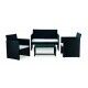 Salotto. Divano 2 p. + poltrone e tavolino in vetro. SS1383022 - Stark s.r.l.