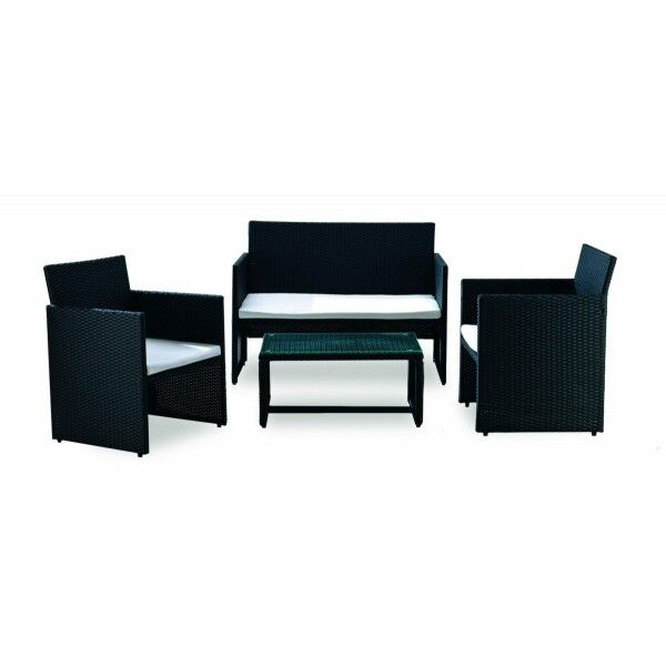 Salotto. Divano 2 p. + poltrone e tavolino in vetro. SS1383022 - Stark s.r.l.