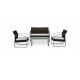 Salotto. Divano 2 p. + poltrone e tavolino con vetro. SS1304522 - Stark s.r.l.