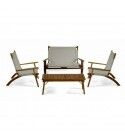 Salotto. Divano 2 p. + poltrone e tavolino. Ecru. S7501360000
