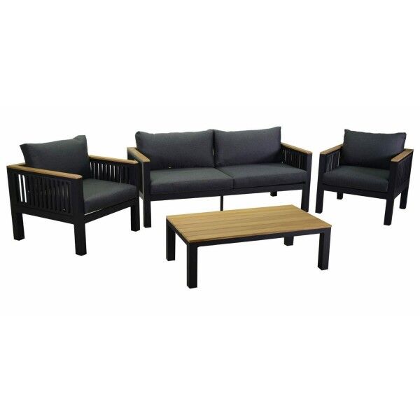 Salotto. Divano 2 p. + poltronee tavolino. Antracite. S6459710000 - Stark s.r.l.