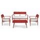 Salotto. Divano 2 p. + poltrone e tavolino. Antracite. S6464190000