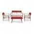Salotto. Divano 2 p. + poltrone e tavolino. Antracite. S6464190000