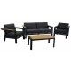 Salotto. Divano 2 p. + poltrone e tavolino teak. S6459720000