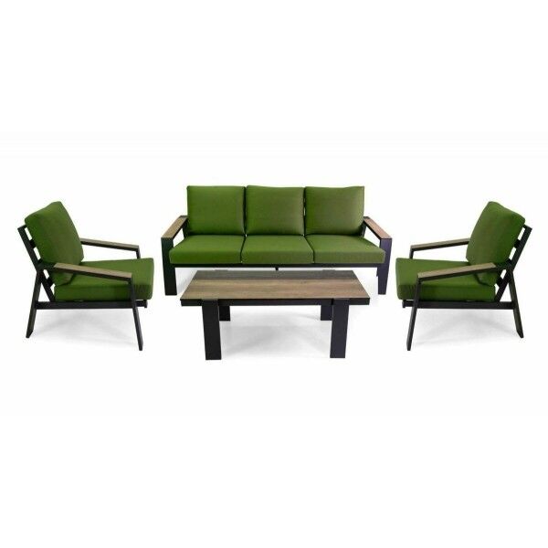 Salotto. Divano 3 posti + poltrone e tavolino. Verde. S6465050000 - Stark s.r.l.