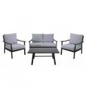 Salotto. Divano 2 posti con poltrone e tavolino. S6463230000