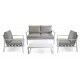 Salotto. Divano 2 p. con poltrone e tavolino. Antracite. S6466740000